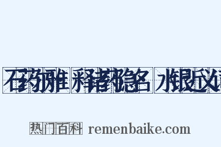 石药尔雅·释诸药隐名·水银近义词是什么意思的图片